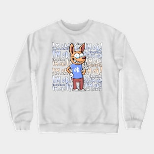 Eagle and Wings with Motivational Words Crewneck Sweatshirt